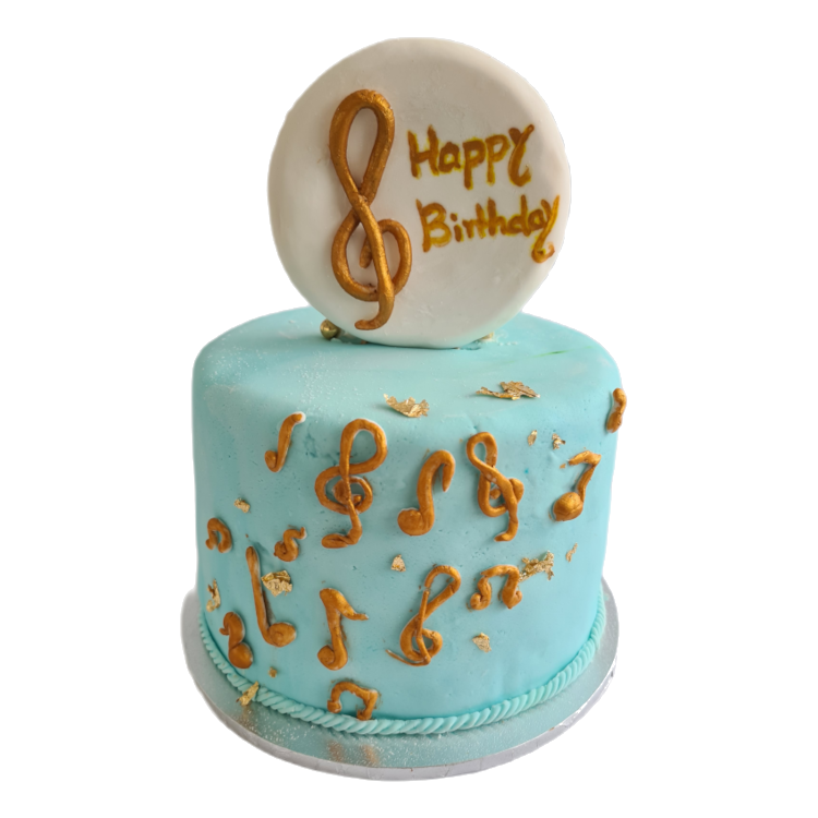 Music Notes Cake